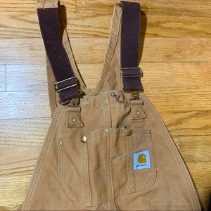 Carhart Tan Working Overalls Mens L/XL